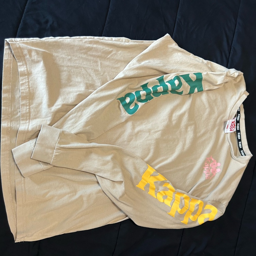 Kappa Light Tan Tee with Logo